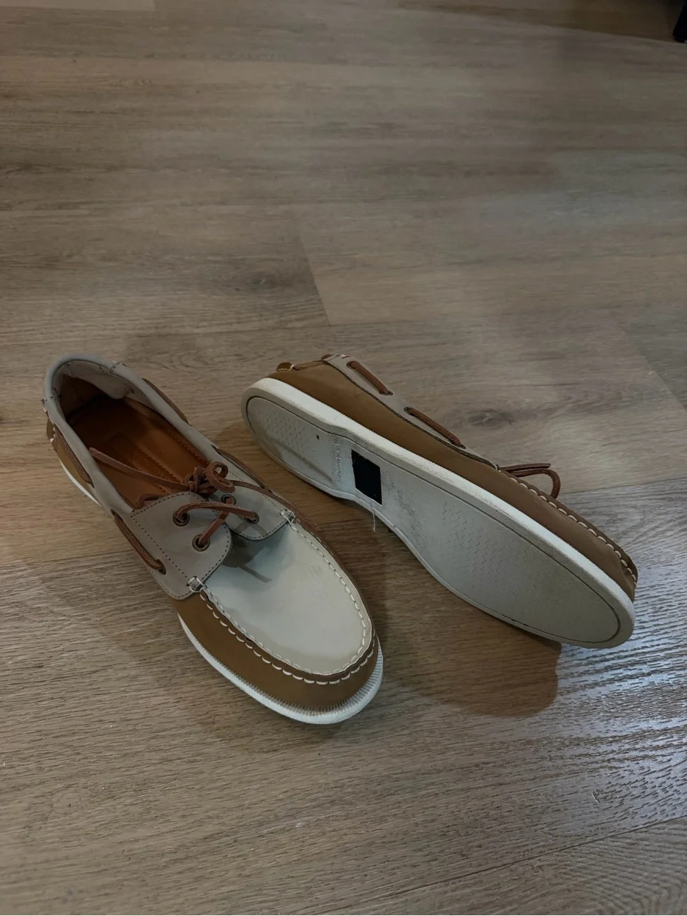 Men's Classic Brown Leather Boat Shoes